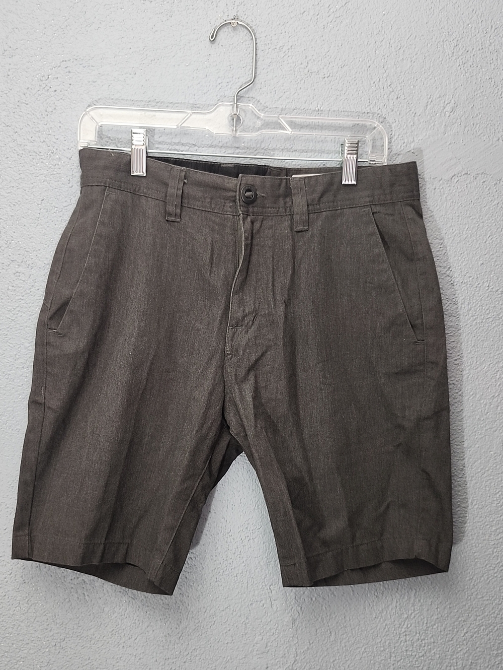 Volcom Men's Charcoal Flat-Front Shorts